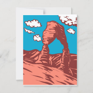 Cartão Postal Arca Delicada de Arte WPA no Parque Nacional Arche