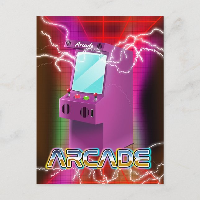 Cartão Postal Arcada retrô dos anos 80 (Frente)