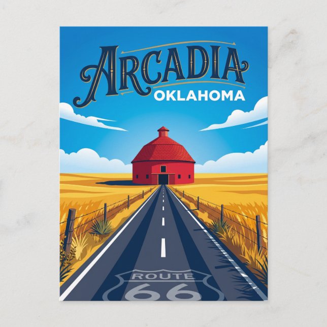 Cartão Postal Arcádia EUA (Frente)