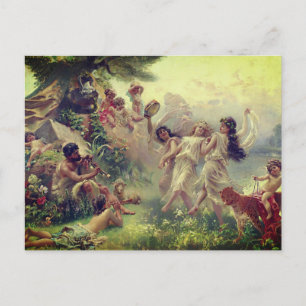 Cartão Postal Arcádia Feliz, por Konstantin Makovsky (1890)