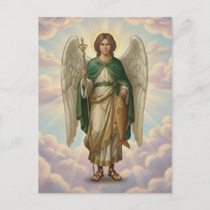 Cartão Postal Arcanjo Rafael Anjo