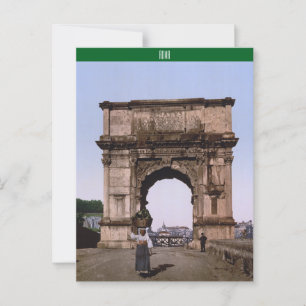 Cartão Postal Arch de Titus, Roma (c. 1900)