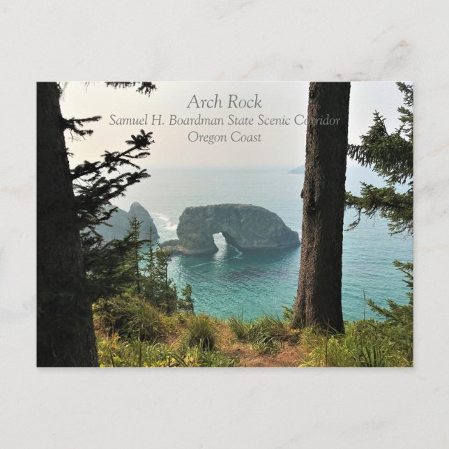 Cartão Postal Arch Rock, Samuel H. Boardman, Oregon Coast (Frente)