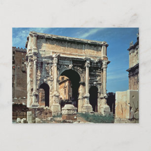 Cartão Postal Arch Triunfal de Septimius Severus, dedicado a