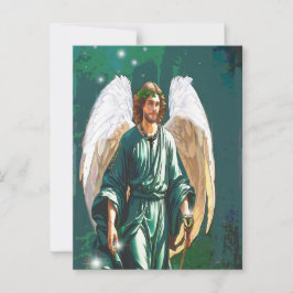 Cartão Postal Archangel Raphael Healer Angel Healer Nota sobre A