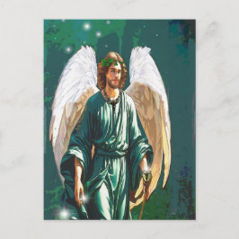 Cartão Postal Archangel Raphael Healer Angel Healer Nota sobre A