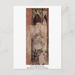 Cartão Postal Archangel Raphael Por Antonio Di Puccio Pisano