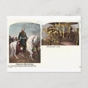 Cartão Postal Archduke Maximilian da Áustria a cavalo #014M