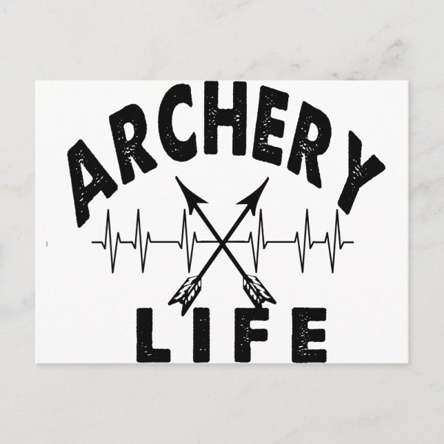 Cartão Postal Archery Life (Frente)