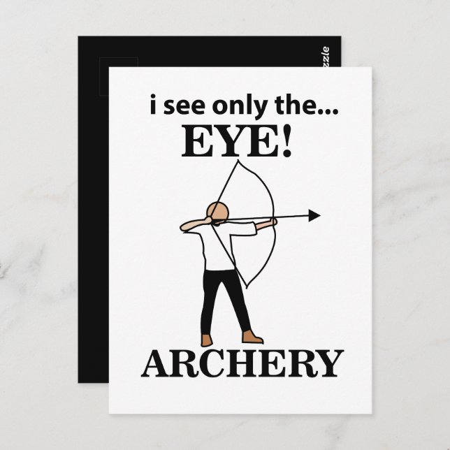Cartão Postal Archery Sports Arco Arrow Archery (Frente/Verso)