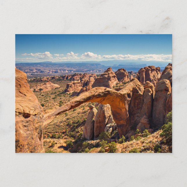 Cartão Postal Arches National Park - Cartaz do Landscape Arch (Frente)