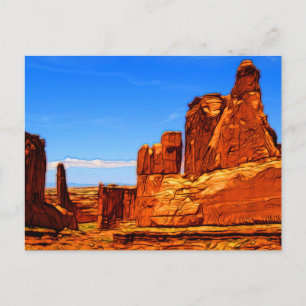 Cartão Postal Arches National Park Rocks