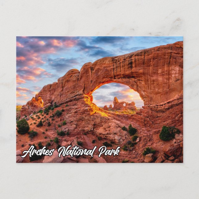 Cartão Postal Arches National Park, Utah, EUA (Frente)