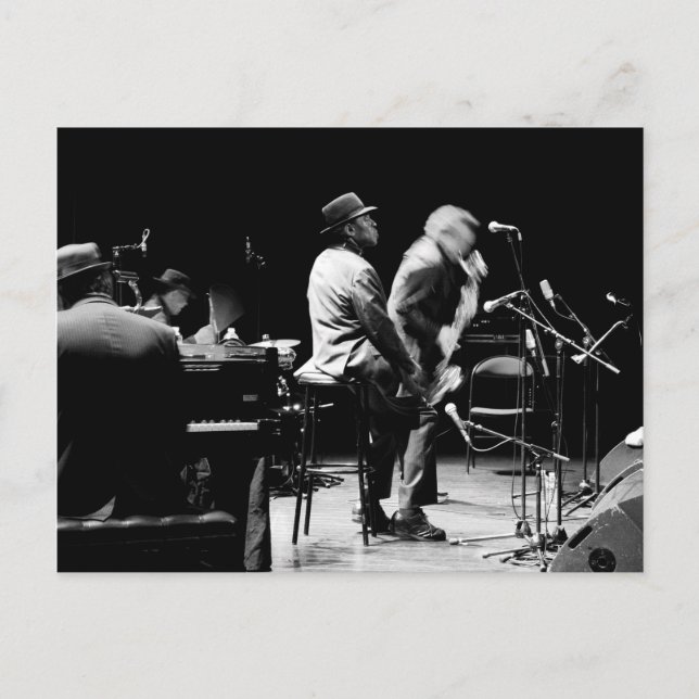 Cartão Postal Archie Shepp Denis Colin 5 Banlieues Bleues 2010 (Frente)