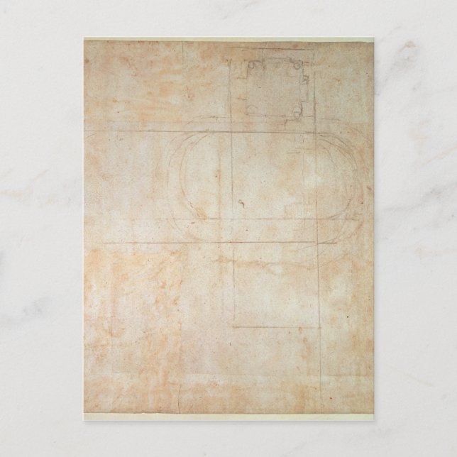 Cartão Postal Architectural Drawing (Frente)