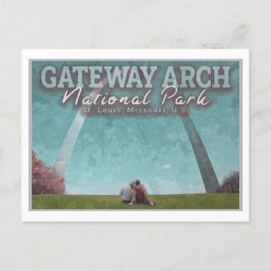 CARTÃO POSTAL ARCO DA GATEWAY - ST LOUIS MISSOURI