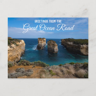 Cartão Postal Arco da Ilha Great Ocean Road Austrália