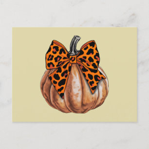 Cartão Postal Arco de Coquetes de Halloween Pumpkin Fall