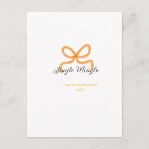 Cartão Postal Arco de laranja jingle Mingle retrô boho data do n