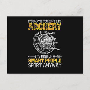 Cartão Postal Arco de Seta do Archery Smart Pessoas Sport