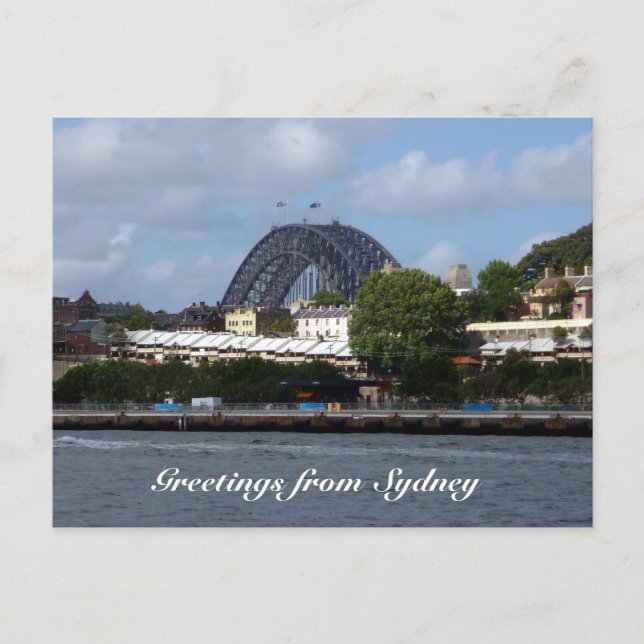 Cartão Postal arco de sydney (Frente)