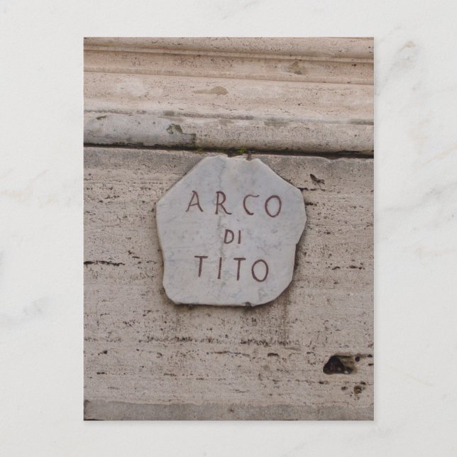 Cartão Postal arco di tito (Frente)