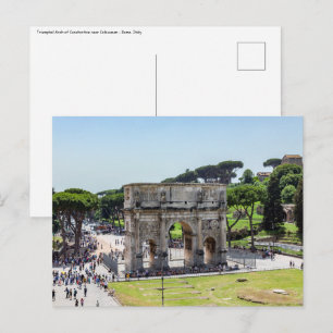 Cartão Postal Arco do Triunfo de Constantino - Roma, Itália