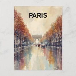 Cartão Postal Arco do Triunfo de Paris