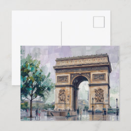 Cartão Postal Arco do Triunfo, Paris, França