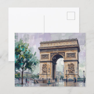 Cartão Postal Arco do Triunfo, Paris, França