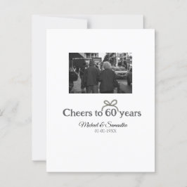 Cartão Postal Arco dourado comemora 60 anos de casamento anivers