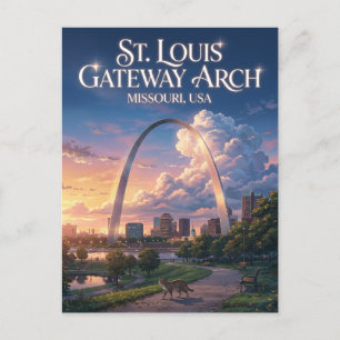 Cartão Postal Arco Gateway de St. Louis Missouri