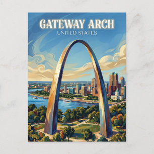 Cartão Postal Arco Gateway Missouri
