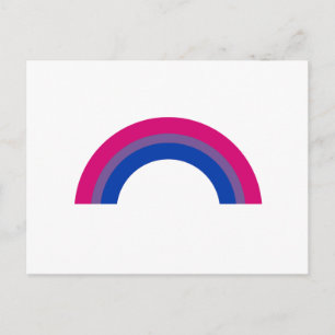 Cartão Postal Arco-Íris Bissexual