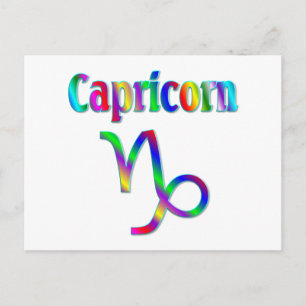 Cartão Postal Arco-íris de Capricórnio