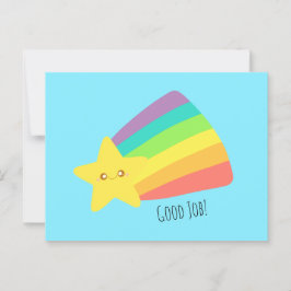 Cartão Postal Arco-Íris de Estrelas Bonito