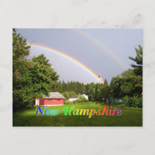 Cartão Postal Arco-íris de Nova Hampshire