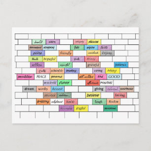 Cartão Postal Arco-íris do cartão-postal do Grafite Inspiraciona