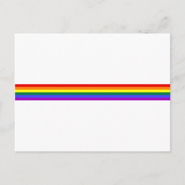 Cartão Postal Arco-Íris do Orgulho LGBT (Frente)