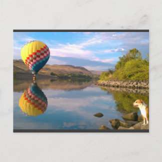 Cartão Postal Arco-íris dobro