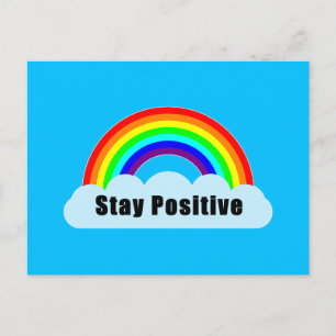 Cartão Postal ARCO-ÍRIS - Mantenha-se Positivo