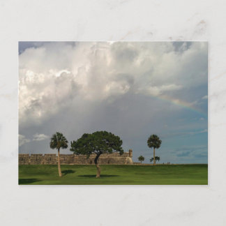 Cartão Postal Arco-íris sobre Castillo de San Marcos