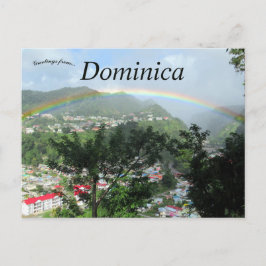 Cartão Postal Arco-íris sobre o rio em Dominica