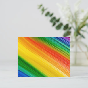 Cartão Postal Arco-íris Vibrante de Cores