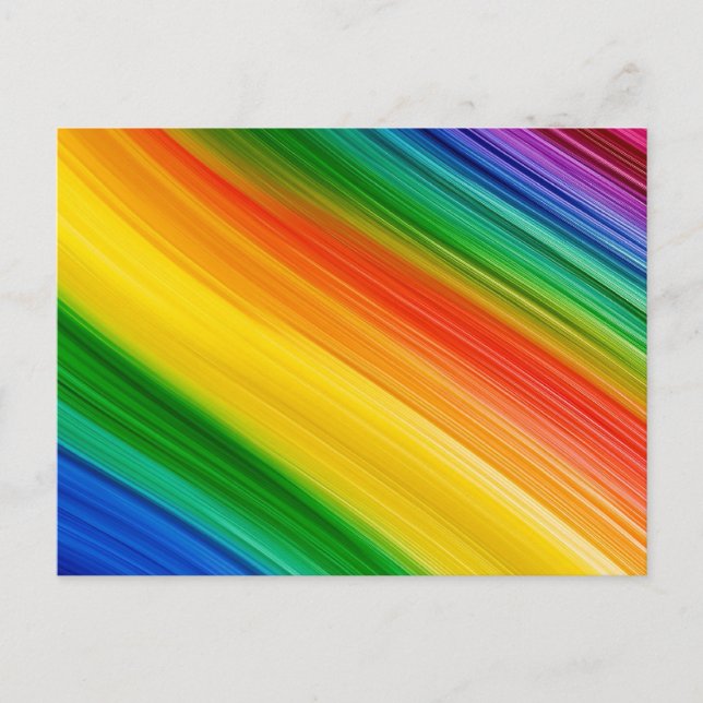 Cartão Postal Arco-íris Vibrante de Cores (Frente)