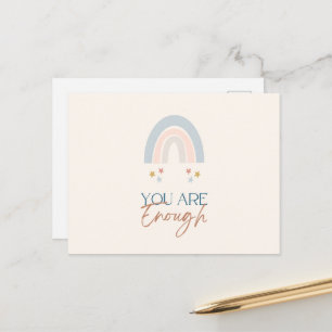 Cartão Postal Arco-Íris Você É O Suficiente Para Aquarela Terres