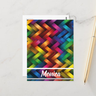 Cartão Postal Arcoíris de Geometría Vibrante