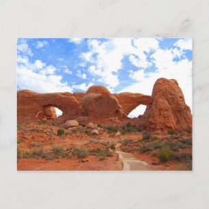Cartão Postal Arcos Duplos, Arches National Park, Utah
