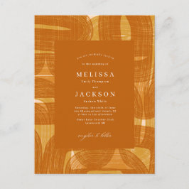 Cartão Postal Arcos e Dobradiças Retro e Linhas Casamento Amarel