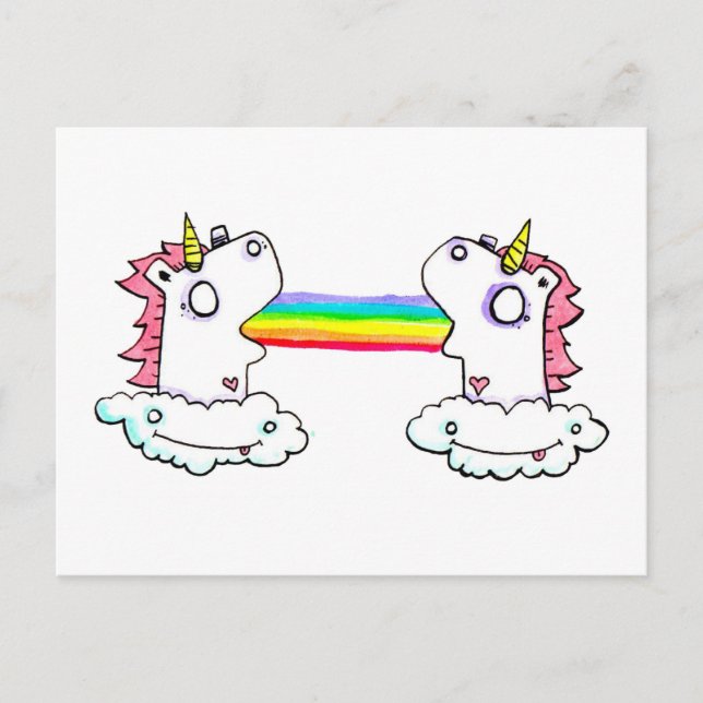 Cartão Postal Arcos-íris distante por IEM Boz (Frente)